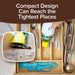 Duck Compact Cordless Vacuum by , Ultra-Powerful, Strong Suction, AS-SEEN-ON-TV, Easy to Store, Rechargeable. Home, Auto, Pet Hair, Fits in Tiny Crevices, Includes Hose, Crevice Tool & Brush