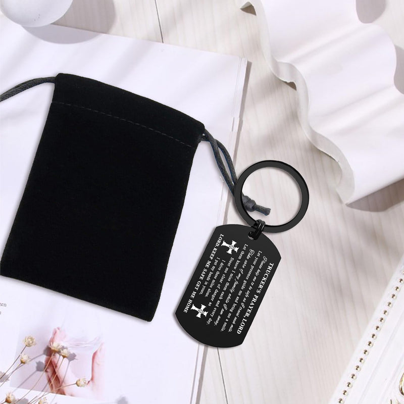 ENGZHI Truck Driver Gifts Trucker Christmas Keychain, Prayer Truck Driver Keychain for Husband Dad Birthday Fathers Day