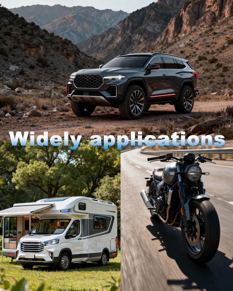 Riseuvo 40 Pcs Car Cartridge Fuses - Automotive Jcase Fuses Assortment Kit Low Profile and Tall/Standard Box Shaped Fuses 20A 30A 40A 50A 60A for RV, SUV, Cars, Boats