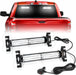 1002L Emergency Strobe Traffic Advisor Light Bar: 40 LED Dash Safety Warning Flashing Light, Front/Rear Windshield Visor for Construction Vehicle, Tow/Plow Truck (2X10.7Inch, Amber White)