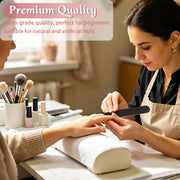 Set of 10 black HeeYaa professional double-sided nail files with 100/180 grit for manicure and pedicure nail care.