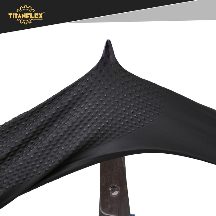 Thor Grip Heavy Duty Black Industrial Nitrile Gloves with Raised Diamond Texture, 8-Mil, Latex Free