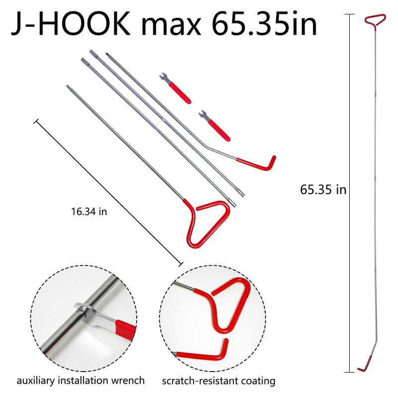 SINKHANUN multifunctional car lockout tool kit with 18 pieces in a carrying bag for vehicle unlocking and emergency use