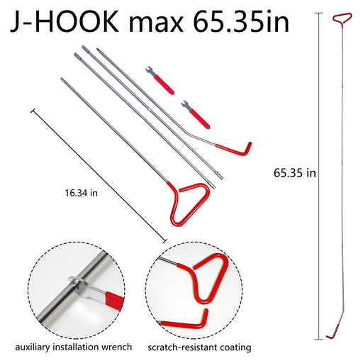 SINKHANUN multifunctional car lockout tool kit with 18 pieces in a carrying bag for vehicle unlocking and emergency use