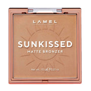 LAMEL Sunkissed Matte Bronzer Face Powder - Non-Shimmer, Long Lasting, Non-Greasy Bronzing Organic Makeup Formula - Matte Finish - Natural Tan Skin - N. 401-0.35oz. - Durrett Recovery