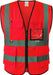 Multiple Pockets Class 2 High Visibility Reflective Safety Vest Men Women Work Construction Vest Meets ANSI Standards