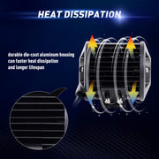 EBESTauto 4-inch LED work light pods with hitch mount brackets for trucks, trailers, SUVs, and off-road driving illumination.