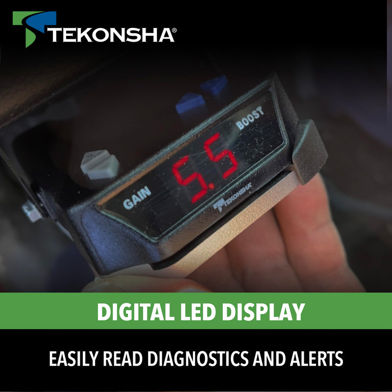 TEKONSHA 8508220 Brake-EVN Proportional Brake Controller for Trailers with 1-4 Axles, Compatible with Ford, GM, Chevy, Dodge, RAM, Toyota. Wiring Harness is NOT Included.