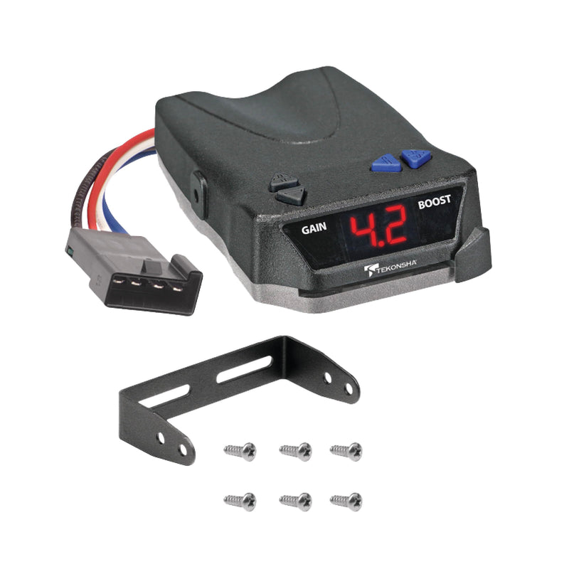 TEKONSHA 8508220 Brake-EVN Proportional Brake Controller for Trailers with 1-4 Axles, Compatible with Ford, GM, Chevy, Dodge, RAM, Toyota. Wiring Harness is NOT Included.