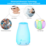 Diffuserlove Diffuser 2 Pack Essential Oil Diffuser 200ML Remote Control Ultrasonic Aromatherapy Diffuser Mist Humidifiers for Bedroom Office Yoga - Durrett Recovery