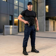 Coostar Tactical Boots for Men Lightweight Military Combat Work Boot Side Zipper Motorcycle Hiking Boots 8 Inches Black Size 12 - Durrett Recovery