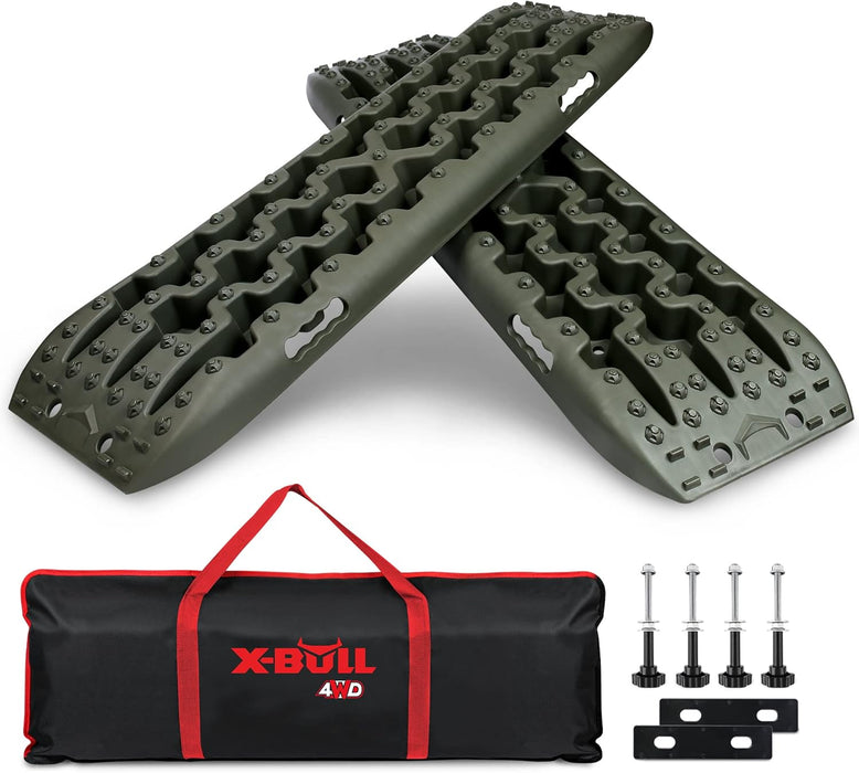 New Recovery Traction Tracks Sand Mud Snow Track Tire Ladder 4WD (Red,3Gen)