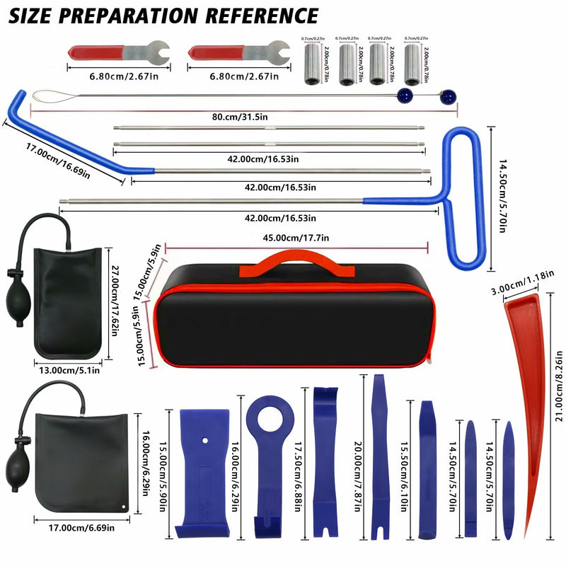 Tekeviss 22 PCS Stainless Steel Assorted 5th Wheel Pin Puller, 68 inches Pull Hook J-Hook