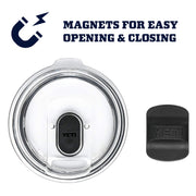 YETI Rambler 20 oz Tumbler, Stainless Steel, Vacuum Insulated with MagSlider Lid, Navy - Durrett Recovery