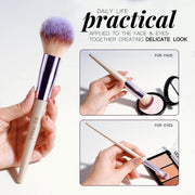 BS-MALL 18-piece makeup brush set with black case, includes foundation, powder, concealer, eye shadow, and blush brushes with synthetic bristles.