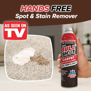 Horsepower Bull Shot Cleaner carpet stain remover spray bottle with foam-action, for coffee, wine, soda, grease stains on carpets.