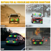 Tiannor 6.1 inch emergency strobe lights with 12 amber and green LEDs for hazard warning on construction and tow trucks.