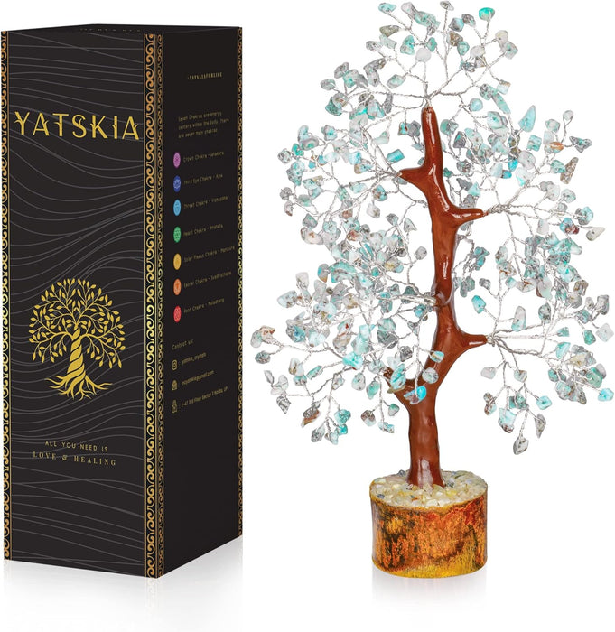 7 Chakra Tree of Life, Crystals and Healing Stones, Birthday Gifts for Women - Crystal Tree for Positive Energy, Home Office Decor, Spiritual Gifts for Women