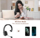 Trucker Bluetooth Headset V5.0, Wireless Headset with Noise Canceling&Mute Microphone for Cell Phones, on Ear Bluetooth Headphone for Computer, Zoom Meetings, Skype, Home Office