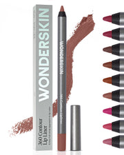 Wonderskin 360 Contour Lipliner Pencil in Saddle brown, sharpens easily, waterproof, long-lasting, transfer-proof lip liner.