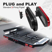NeaLia 6-inch oval LED trailer light kit with red waterproof tail lights, rubber grommet, ideal for trucks, RVs, boats, and trailers.