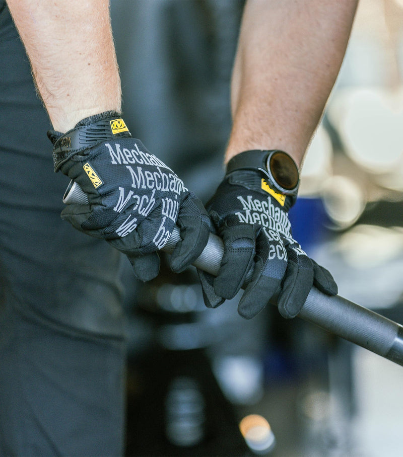 Mechanix Wear Original Work Gloves - Multi-Purpose Outdoor Work Gloves - Touchscreen Capable - Secure Fit - Durable & Machine Washable - Breathable & Comfortable - Large - Black