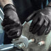Thor Grip Heavy Duty Black Industrial Nitrile Gloves with Raised Diamond Texture, 8-Mil, Latex Free