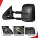 Towing Mirrors Compatible with 2014-2018 Chevy Silverado GMC Sierra 1500, 2015-2018 Silverado Sierra 2500 HD 3500 HD, Power Control Heated Manually Folding Telescoping Side Mirror Black