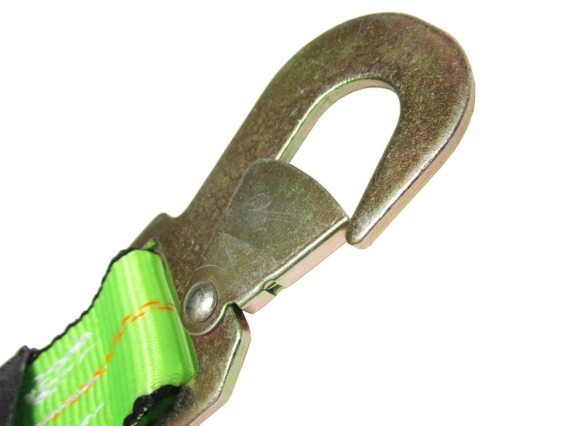 (4 Pack) High Viz Green 2" x 8 FT Wheel Lift Straps for Tow Dolly/Wheel Lift Truck Wrecker Car Hauler