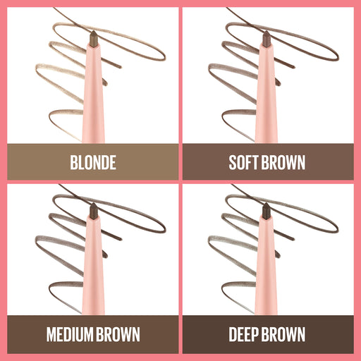 Maybelline Total Temptation Eyebrow Definer Pencil, Blonde, 1 Count - Durrett Recovery