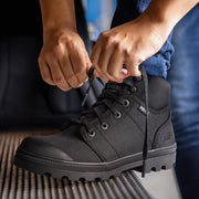 Skechers Women's Work Rotund Darragh Work Lace-Up Boot Safety Toe, Black, 8.5 - Durrett Recovery