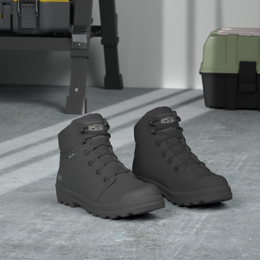 Skechers Women's Work Rotund Darragh Work Lace-Up Boot Safety Toe, Black, 8.5 - Durrett Recovery