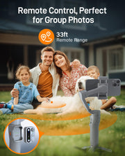 hohem iSteady X3 SE gimbal stabilizer for iPhone and Android, foldable 3-axis phone stabilizer with detachable remote control for travel vlogging