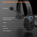 Bluetooth Headset with Microphone, Trucker Bluetooth Headset with AI Noise Cancelling & Mute Button, Wireless On-Ear Headphones 60 Hrs Working Time, for Trucker Home Office Remote Work Zoom