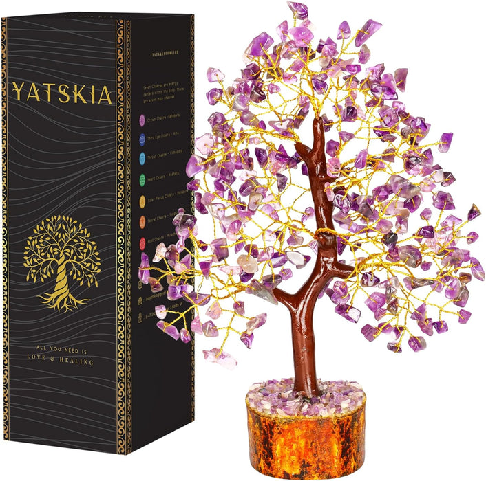 7 Chakra Tree of Life, Crystals and Healing Stones, Birthday Gifts for Women - Crystal Tree for Positive Energy, Home Office Decor, Spiritual Gifts for Women