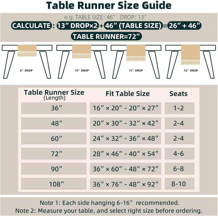 Boho Table Runner for Summer Home Decor with Tassels 72 Inches Long Farmhouse Rustic Table Runner Macrame Burlap Table Decoration for Living Room Bridal Shower(12X72 Inches)