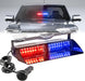 Amber/White LED Dash Emergency Strobe Light for Trucks Vehicles, 16 Leds 12V Interior Windshield Visor Deck Hazard Flashing Safety Warning Lights Bar for Police Firefighter Law Enforcement