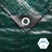 Finished Size 8X10 Feet Waterproof Green Tarp 8 Mil Thick, Multipurpose Protective Cover for Emergency Rain Shelter Camping Tarpaulin