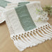Boho Table Runner for Summer Home Decor with Tassels 72 Inches Long Farmhouse Rustic Table Runner Macrame Burlap Table Decoration for Living Room Bridal Shower(12X72 Inches)