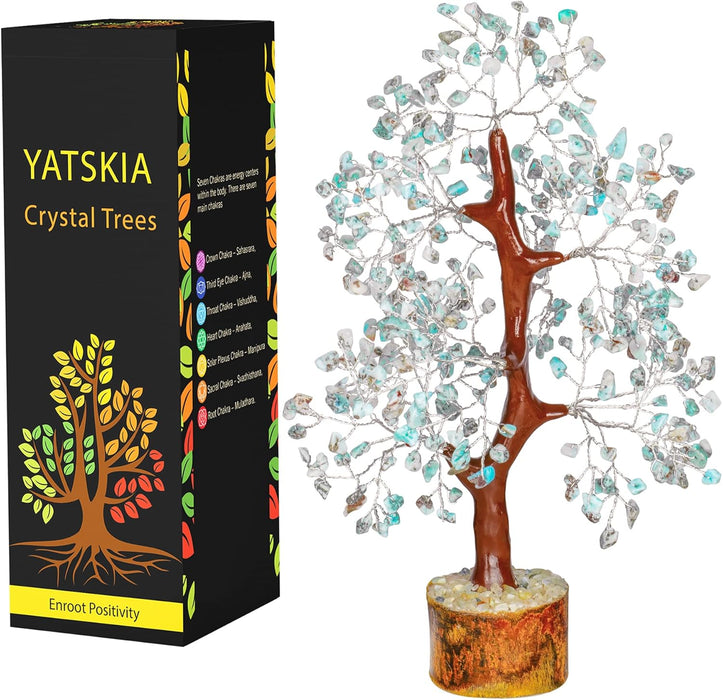 7 Chakra Tree of Life, Crystals and Healing Stones, Birthday Gifts for Women - Crystal Tree for Positive Energy, Home Office Decor, Spiritual Gifts for Women