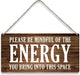 Country Style Wall Decor Be Mindful Quote Wooden Signs Rustic Hanging Wall Plaque Positive Energy Sign Home Decor Present