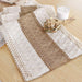 Boho Table Runner for Summer Home Decor with Tassels 72 Inches Long Farmhouse Rustic Table Runner Macrame Burlap Table Decoration for Living Room Bridal Shower(12X72 Inches)