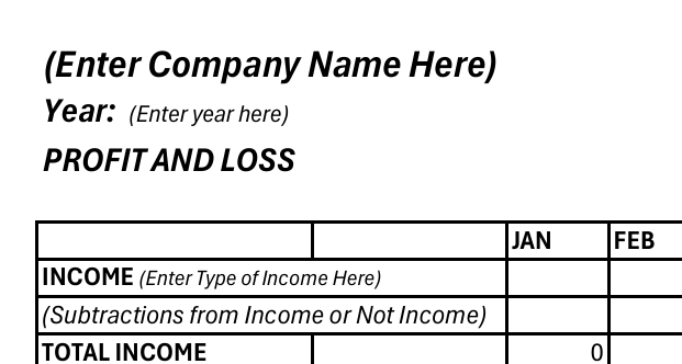 Profit and Loss Statement - Durrett Recovery