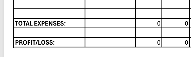 Profit and Loss Statement - Durrett Recovery