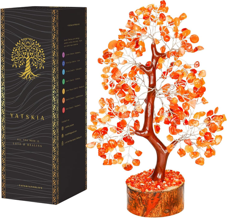 7 Chakra Tree of Life, Crystals and Healing Stones, Birthday Gifts for Women - Crystal Tree for Positive Energy, Home Office Decor, Spiritual Gifts for Women