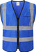 Hi Vis Reflective Safety Vest for Men Women with Chest Pocket Mesh High Visibility Class 2 Construction Vest,Meets ANSI/ISEA Standard(Kz179-Yellow-L)