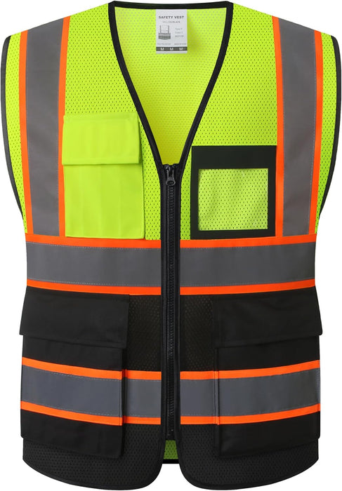 Reflective Safety Vest for Men Women Construction Vest Meet ANSI/ISEA Standard