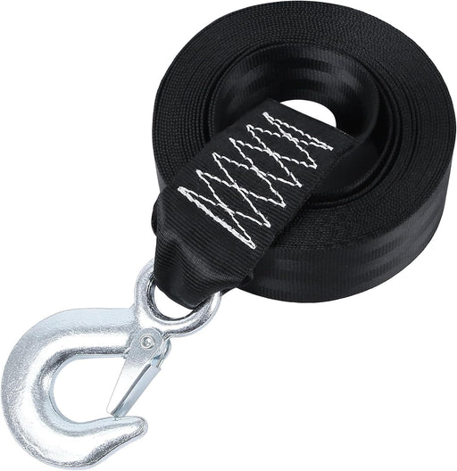 Recovery Tow Strap 2In X 20Ft Heavy Duty 20,000 Lbs Break Strength, Use for Emergency Towing Rope, Tree Saver, Winch Extension, Triple Reinforced Loops, Protective Sleeves,Car Accessories