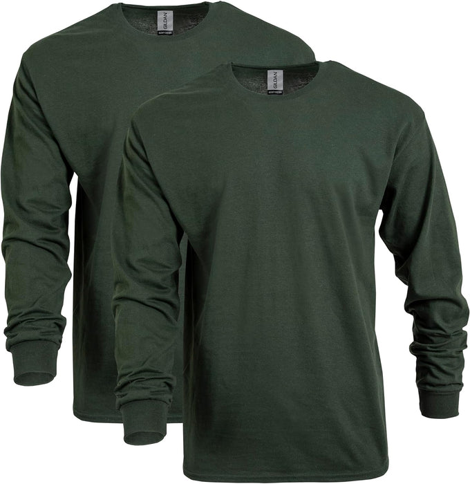 Adult Heavy Cotton Long Sleeve T-Shirt, Style G5400, 2-Pack