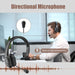 Trucker Bluetooth Headset V5.0, Wireless Headset with Noise Canceling&Mute Microphone for Cell Phones, on Ear Bluetooth Headphone for Computer, Zoom Meetings, Skype, Home Office